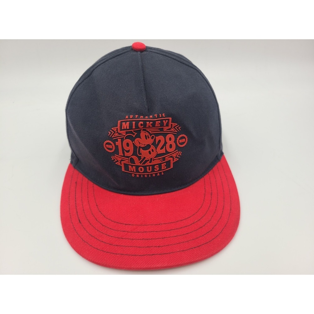 Mickey Mouse Authentic Original 1928 Disney Snapback Hat Cap Men Women Blue Red